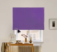 Римская штора Bелюр фиолетовый   40х170см