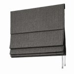 Римская штора Лен Темно-серый 40х170см