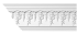 Карниз с орнаментом Classic home HM-12102