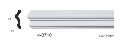 Молдинг гладкий Classic home 4-0710