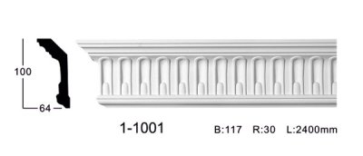 Карниз з орнаментом Classic home 1-1001