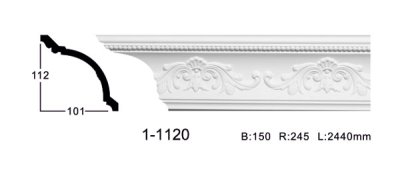 Карниз с орнаментом Classic home 1-1120