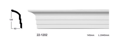 Карниз гладкий Classic home 22-1202