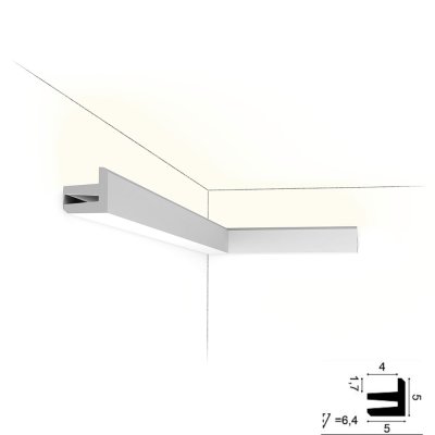 Карниз для схованого висвітлення Orac decor C380
