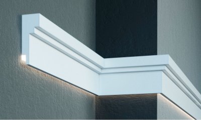Карниз фасадный для скрытого освещения KC303LED(2.00M)