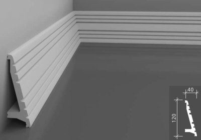 Плинтус из дюрополимера 6.53.704