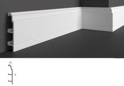 Плинтус из дюрополимера Grand decor HCR 515
