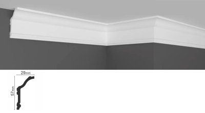 Стельовий плiнтус з дюрополімеру Grand decor KH 917
