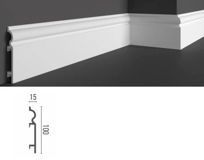 Плинтус из дюрополимера Grand decor HCR 513
