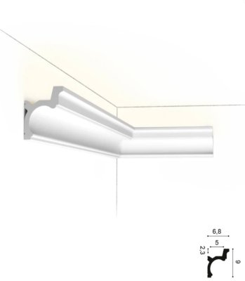 Карниз для схованого висвітлення Orac decor C328