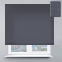 Римская штора блэкаут перфект Графитовый 150х170см