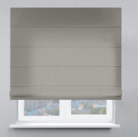 Римская штора Bелюр серый 240х170см