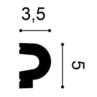 Молдинг гладкий Orac decor P8060 #2