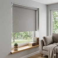 Рулонная штора Sunroll Батист Пепел 67,5х170см #2