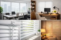 Жалюзі горизонтальні пластикові білі 140х140см #3