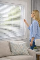 Жалюзі горизонтальні пластикові білі  180х150см #2