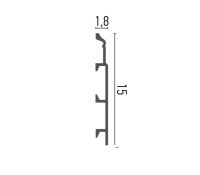 Плінтус з дюрополімеру Grand decor HCR 510 #2